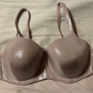 Victoria's Secret Lined Demi Satin Pink 38DD Back Closure Bra